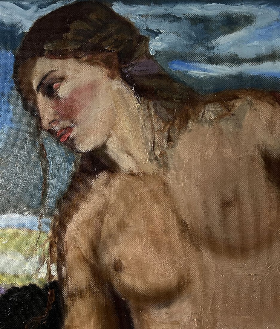 Oil painting A naked girl is resting Oleksandr Gukalov - 5