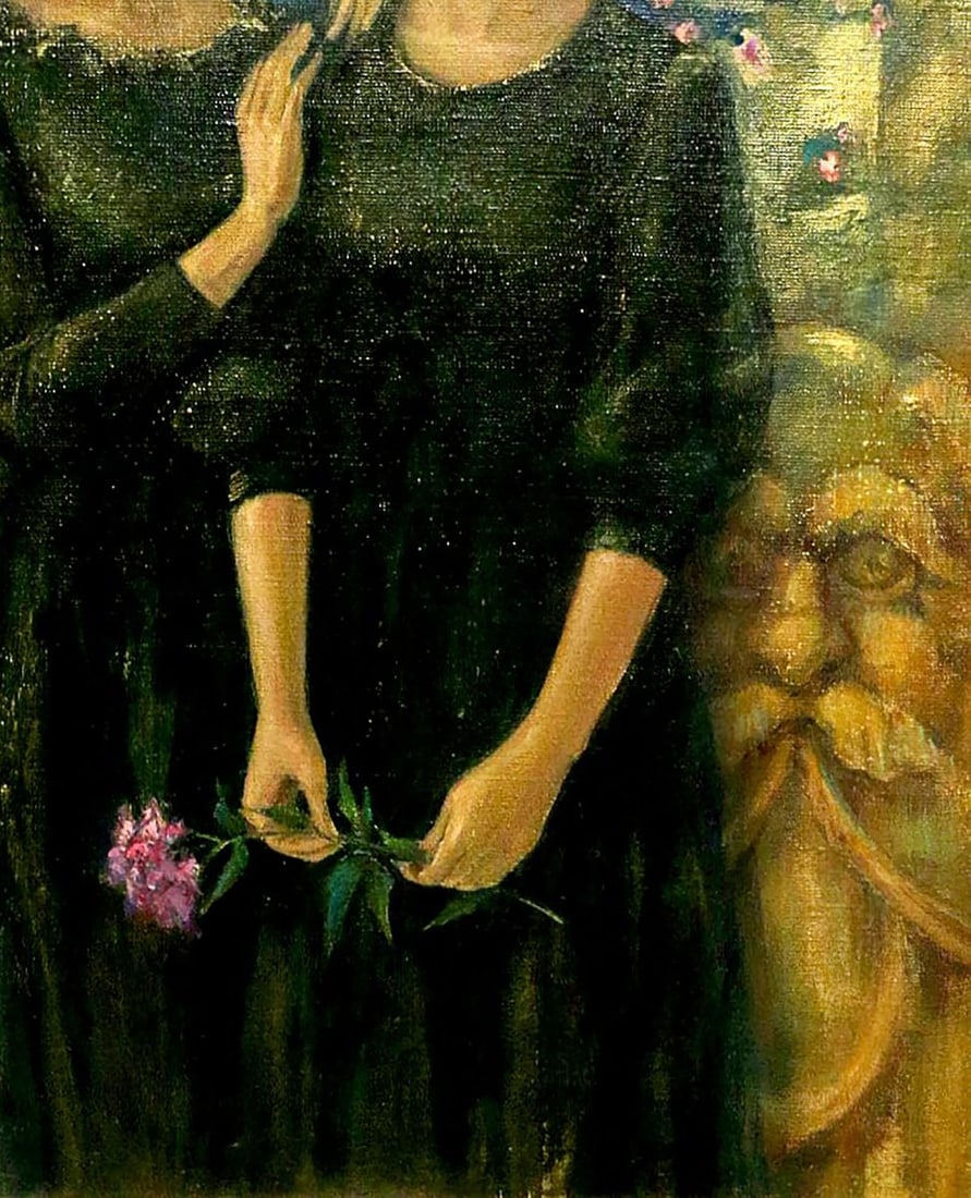 Oil painting Girls in the greenhouse Oksana Osnach - 2