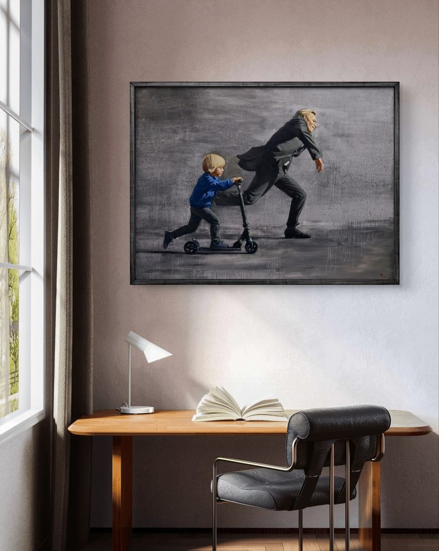 Oil painting Chasing the rain Oleg Kateryniuk - 3
