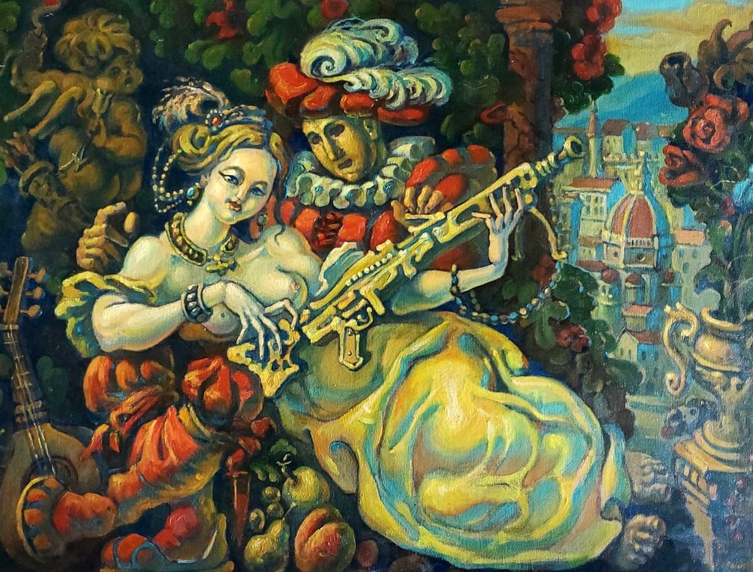 Oil painting Florence Daniil Litvinov (1 of 7)