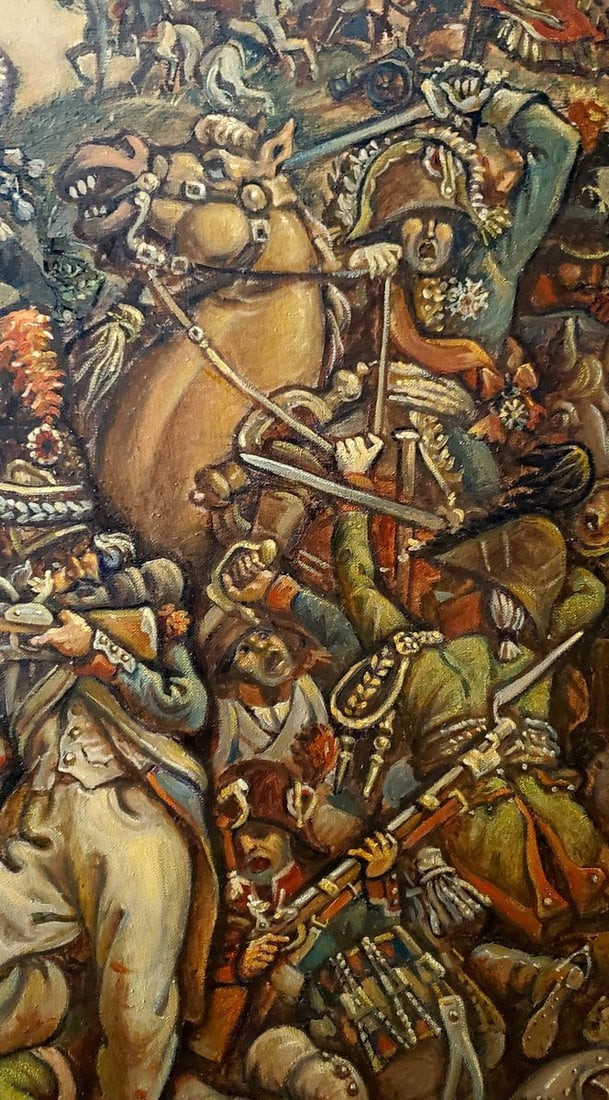 Oil painting Battle Daniil Litvinov - 7