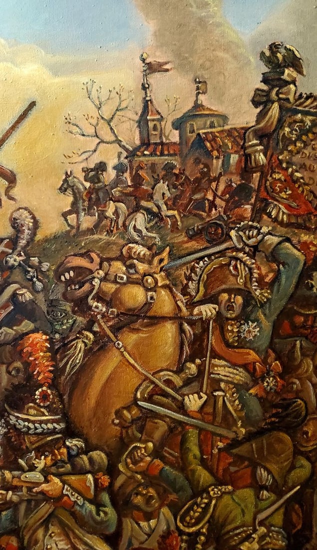 Oil painting Battle Daniil Litvinov - 8