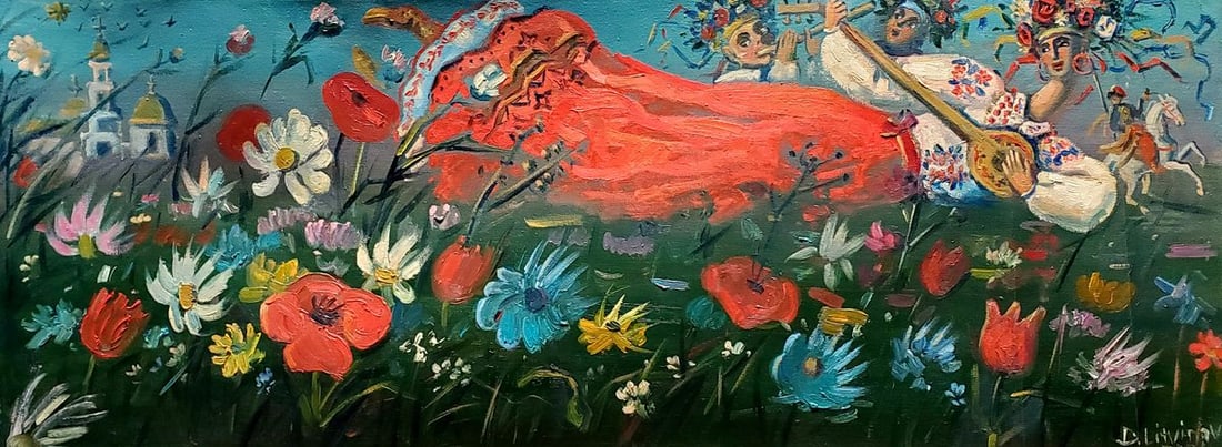 Oil painting Melody of the Steppe Daniil Litvinov: Title: Oil painting Melody of the Steppe Daniil Litvinov Description: No.Litv 1183*** ABOUT THIS PAINTING **** TITLE: "Melody of the Steppe"* ARTISTS: Daniil Litvinov* SIZE: 92x35 cm/36.22x13.77 inche