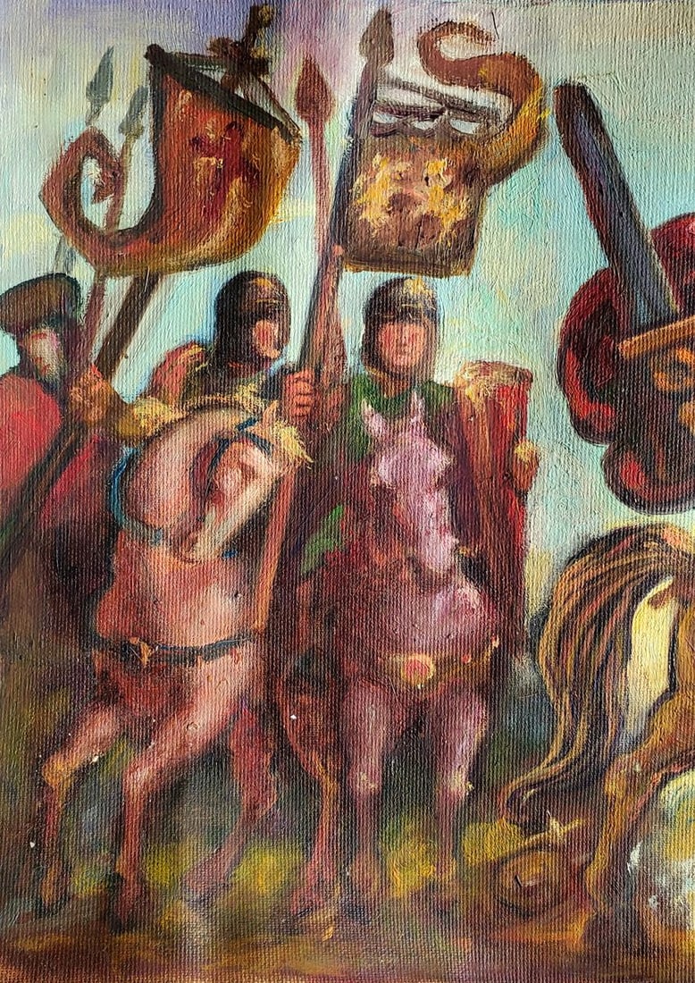 Oil painting Richard the Lionheart Daniil Litvinov - 4