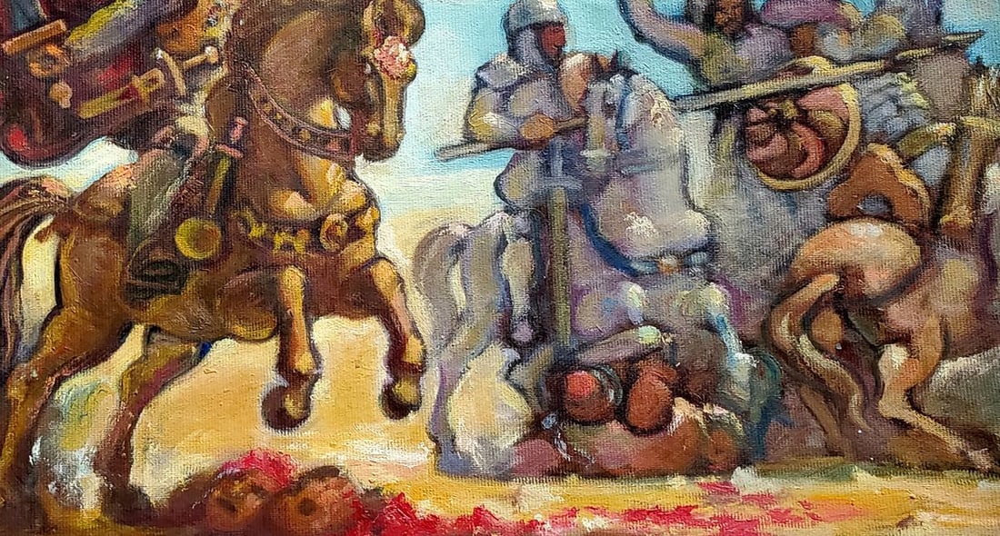 Oil painting Richard the Lionheart Daniil Litvinov - 5