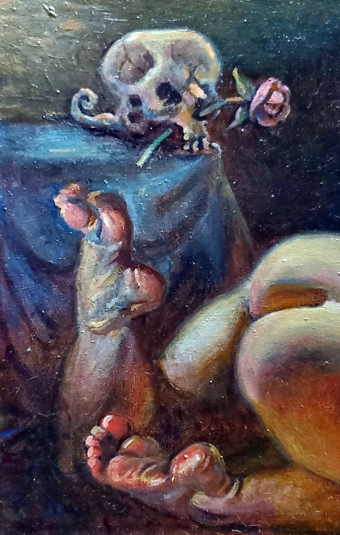 Oil painting Related thoughts Daniil Litvinov - 2