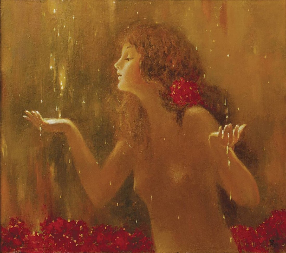 Acrylic painting Living water Titinin Yurii: Title: Acrylic painting Living water Titinin Yurii Description: No.Dub 14 *** ABOUT THIS PAINTING *** * TITLE: "Living water" * ARTISTS: Titinin Yurii * SIZE: 60x55 cm/23.62x21.65 inches' * MEDIUM: