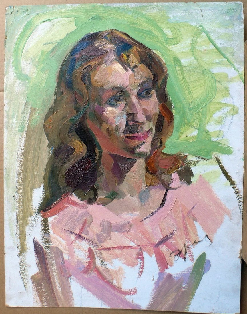 Oil painting Study of the head Erlikh Vladimir Isaakovich (1 of 1)