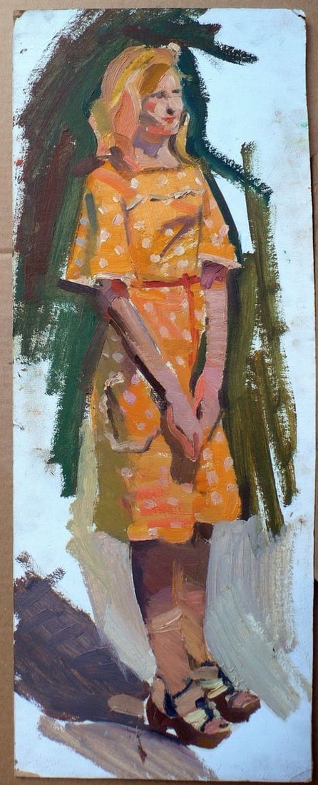 Oil painting Etude Erlikh Vladimir Isaakovich (1 of 1)