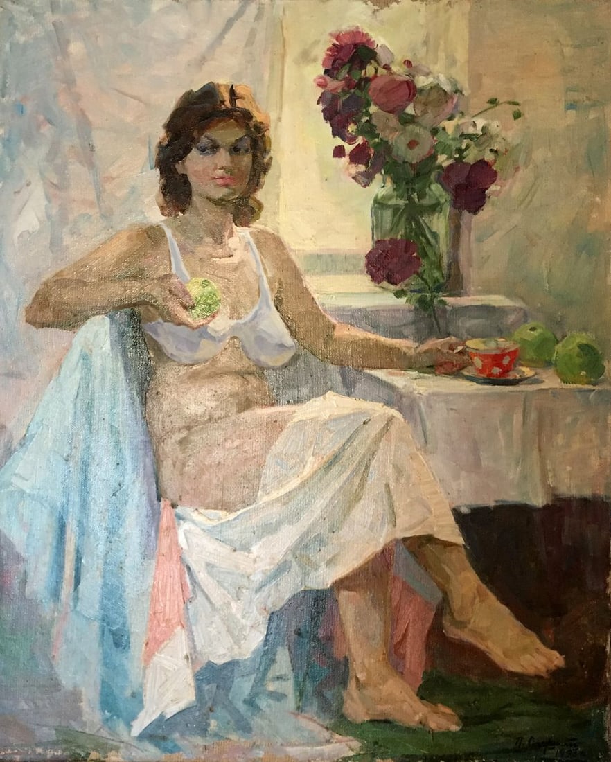 Oil painting Model Saushkin Petr Kuzmich (1 of 12)