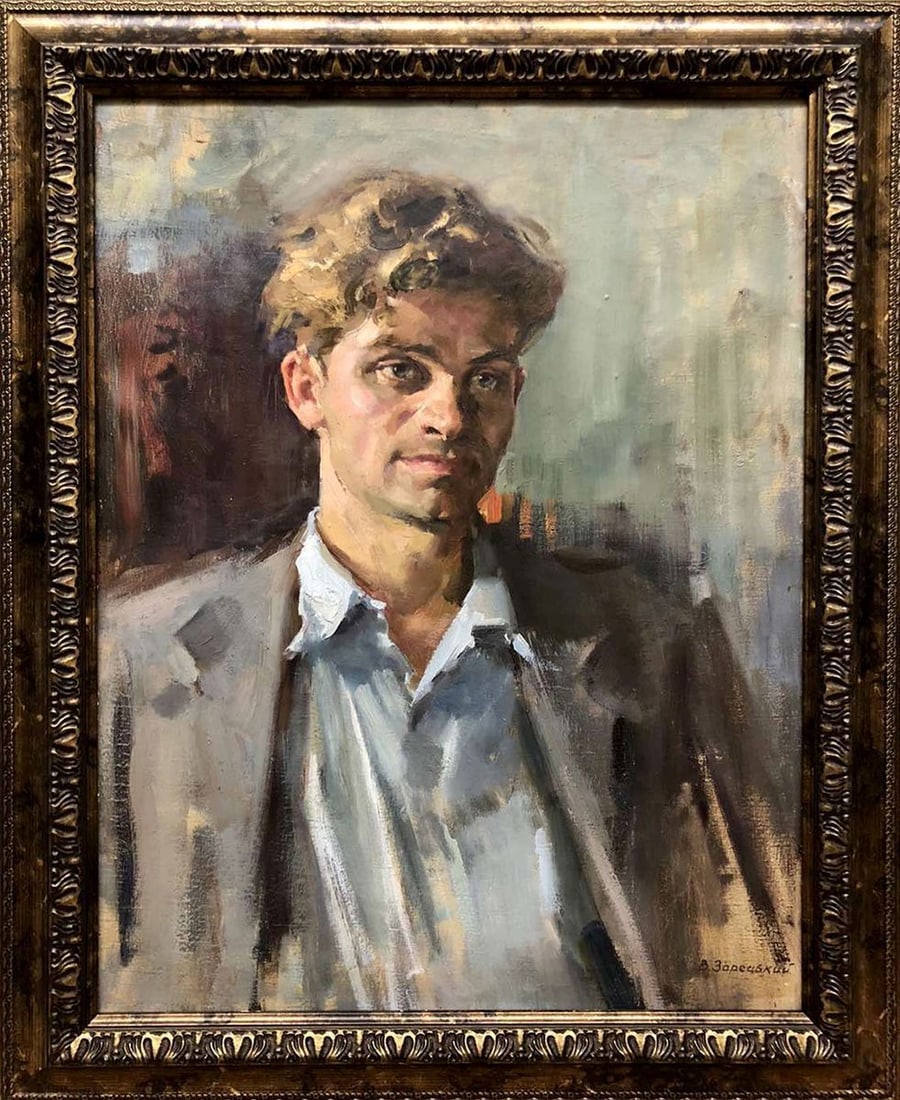 Oil painting Man's portrait Zaretskyi Viktor: Title: Oil painting Man's portrait Zaretskyi Viktor Description: No.GS 252 *** ABOUT THIS PAINTING *** * TITLE: "Man's portrait" * ARTISTS: Zaretskyi Viktor * SIZE: 70x53 cm/27.55x20.86 inches' * MEDI