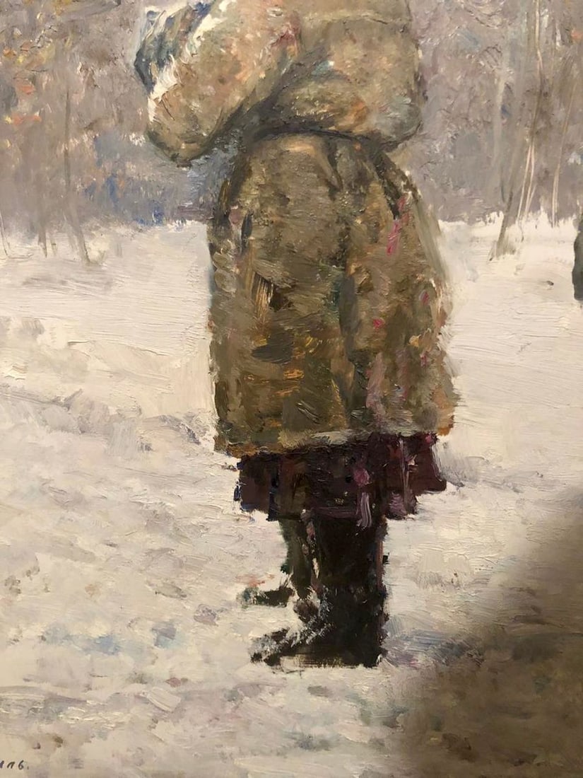 Oil painting Portrait of grandmother Stil Leonid Mikhailovich - 3