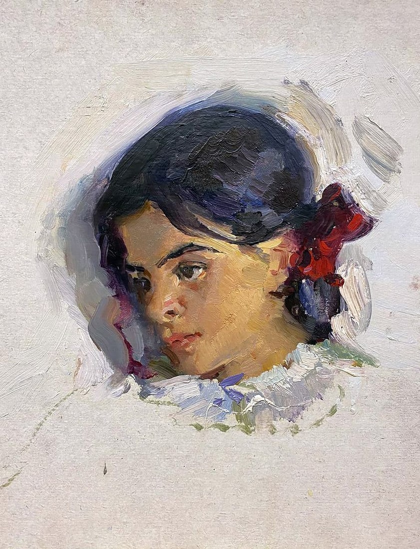 Oil painting Portrait of a girl Stil' Leonid Mikhaylovich - 2