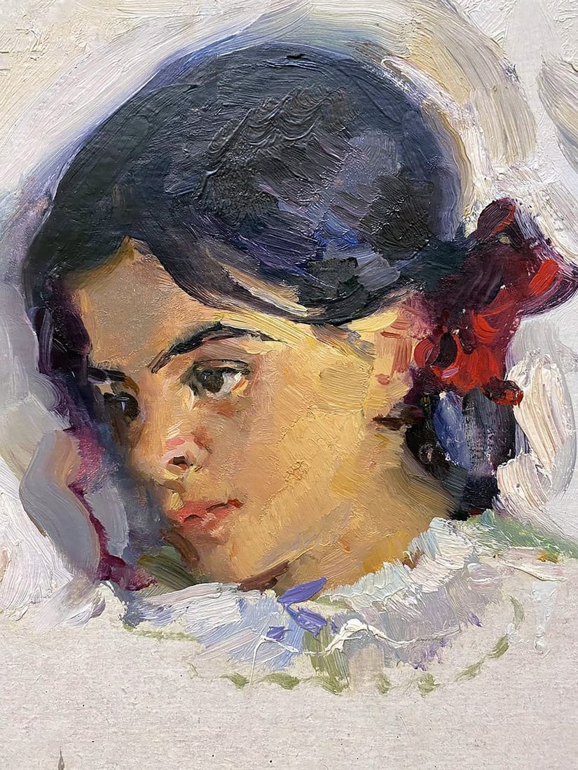Oil painting Portrait of a girl Stil' Leonid Mikhaylovich - 3