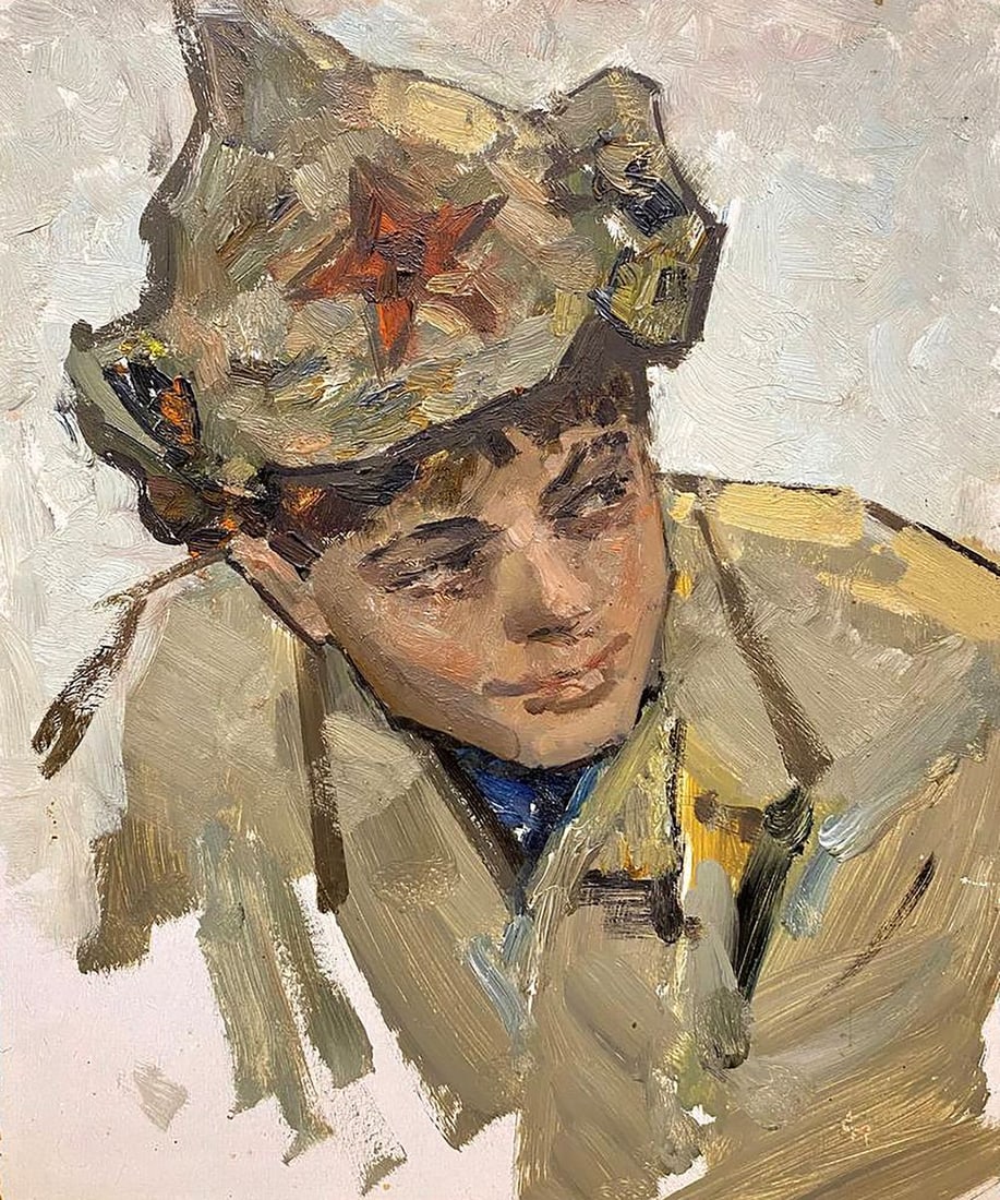 Oil painting Guardsman Stil' Leonid Mikhaylovich (1 of 11)