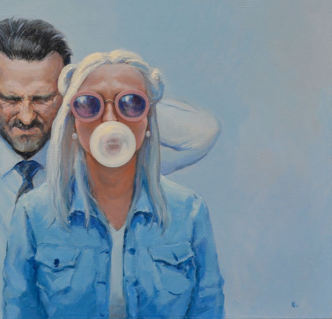 Oil painting Dubble Bubble Oleg Kateryniuk - 3