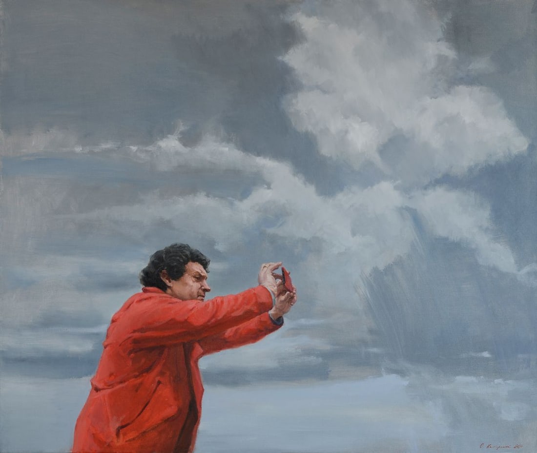 Oil painting Catcher of the Moments Oleg Kateryniuk: Title: Oil painting Catcher of the Moments Oleg Kateryniuk Description: No.Kat 11 "Catcher of the Moments" is an oil painting that captures the simple truth that it is so important for us to enjoy