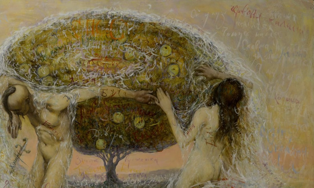Oil painting Apple rescue Oleg Kateryniuk - 3