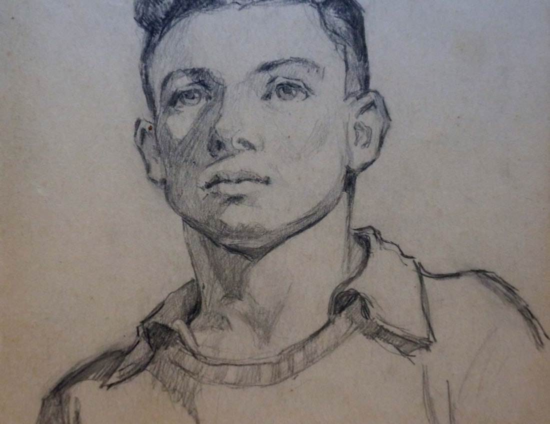 Pencil painting Portrait of a boy Tsvetkova V. P. - 3