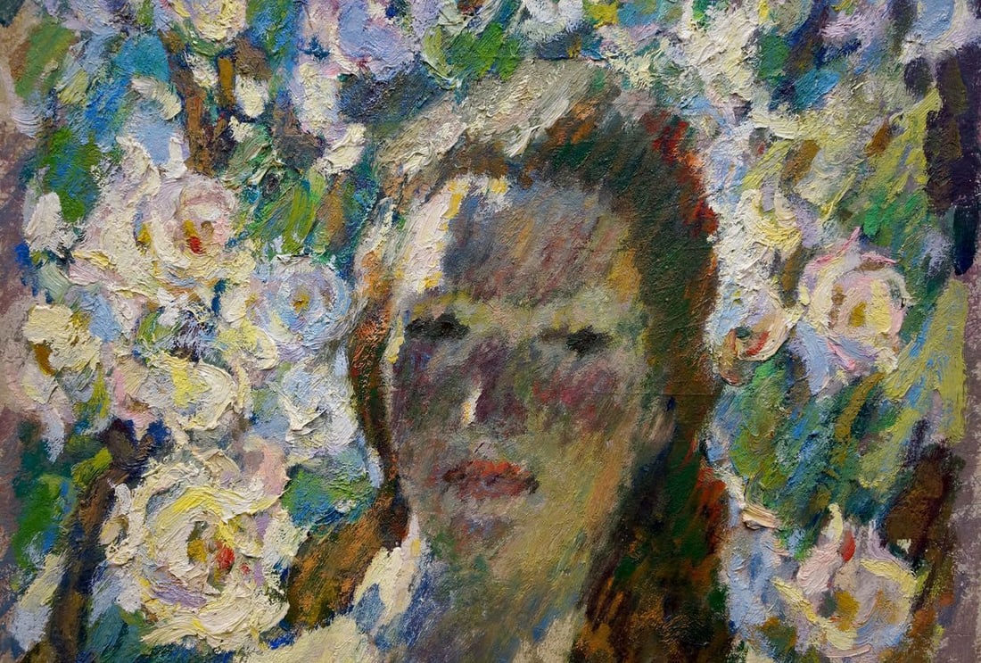 Oil painting Woman among the rose Zhurakovsky Victor Petrovich - 3