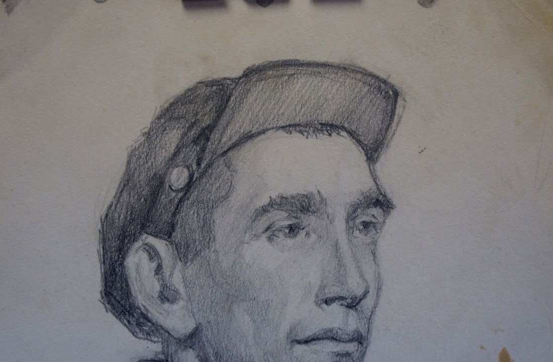Pencil painting Portrait of a man Tsvetkova V. P. - 2