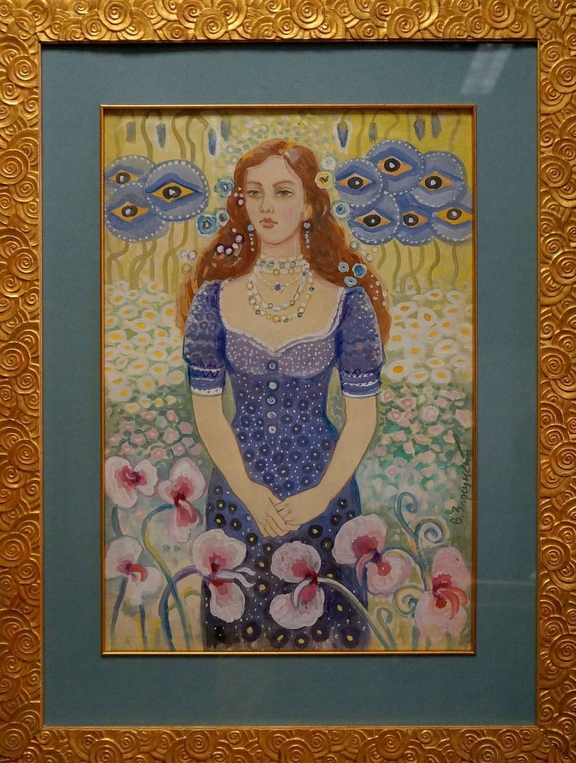Oil painting Portrait of a girl Zaretsky Viktor Ivanovich: Title: Oil painting Portrait of a girl Zaretsky Viktor Ivanovich Description: No.Verns 991 *** ABOUT THIS PAINTING *** * TITLE: "Portrait of a girl" * ARTISTS: Zaretsky Viktor Ivanovich * SIZE: 62x42