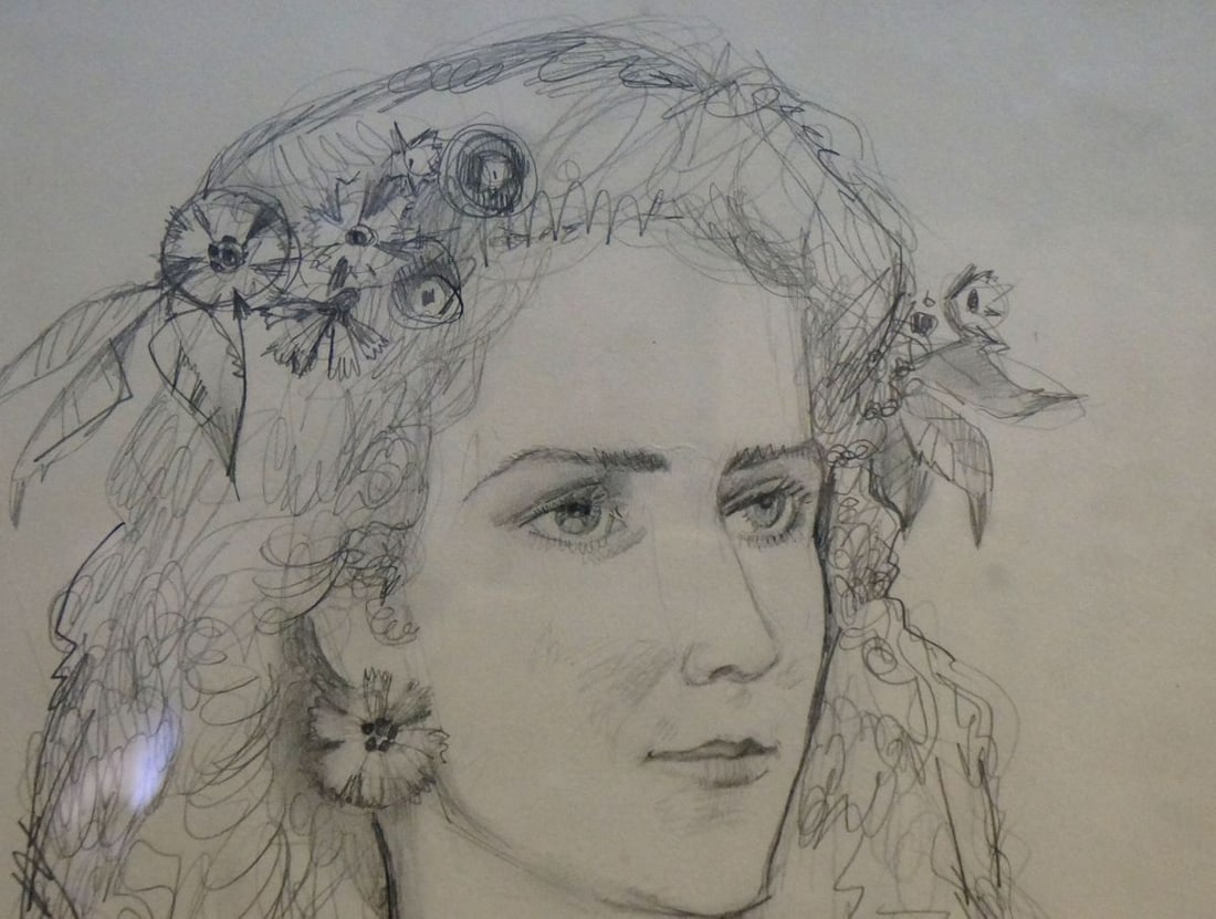 Pencil painting Portrait of a girl Zaretsky Victor Ivanovich - 5