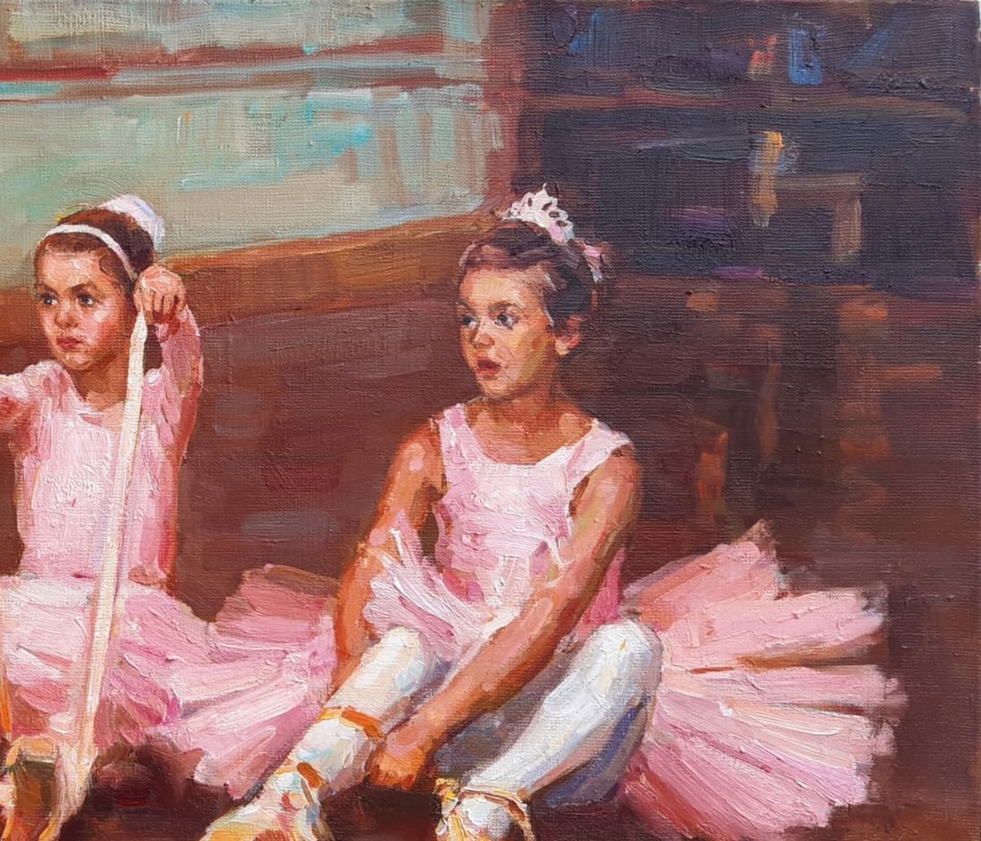 Oli painting Little ballerinas Tepeta Miacheslav - 4