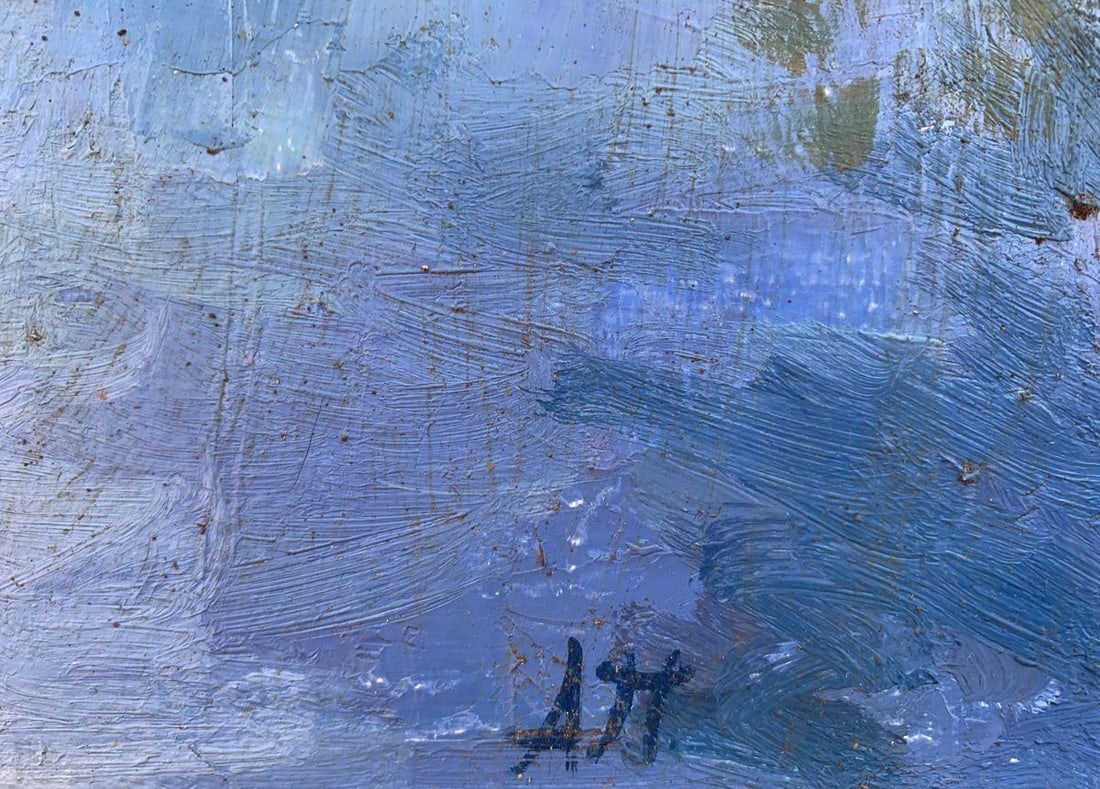 Oil painting rural oasis - 10