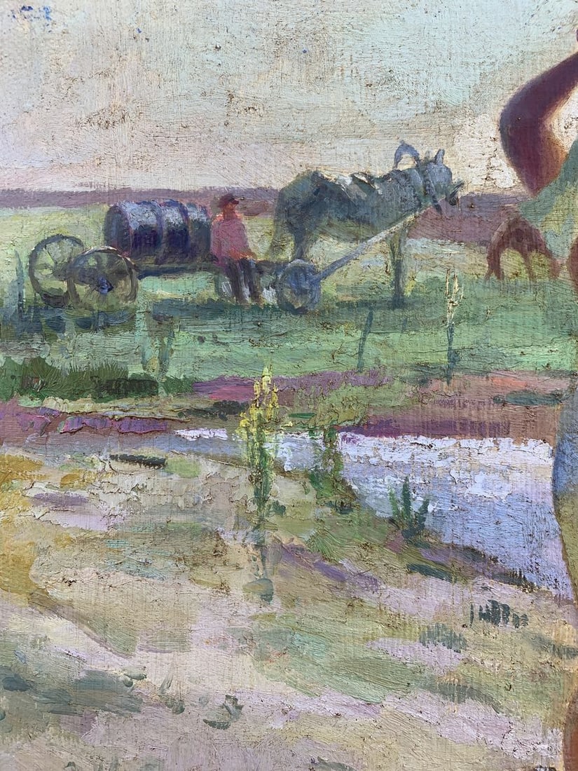 Oil painting rural oasis - 2