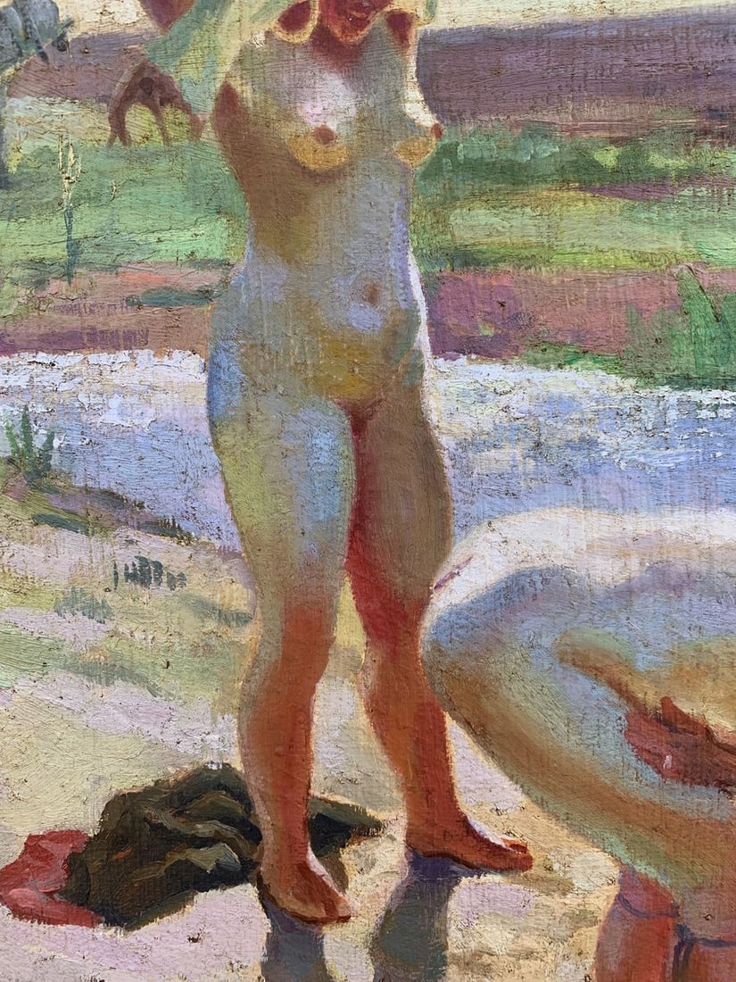 Oil painting rural oasis - 5
