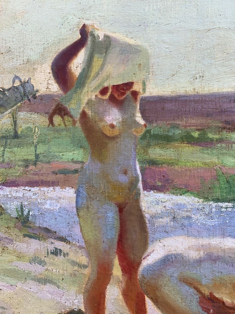 Oil painting rural oasis - 6