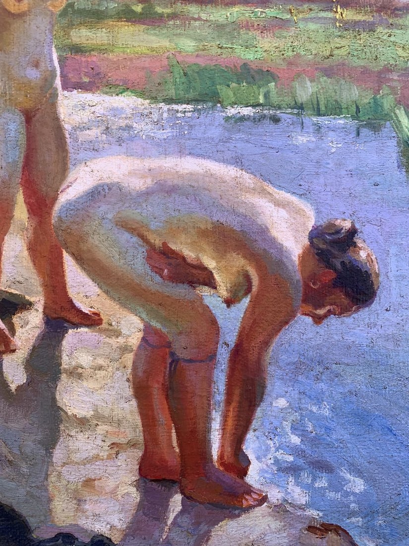 Oil painting rural oasis - 7