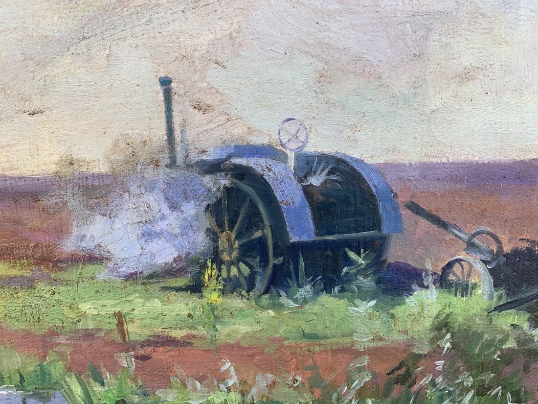 Oil painting rural oasis - 8