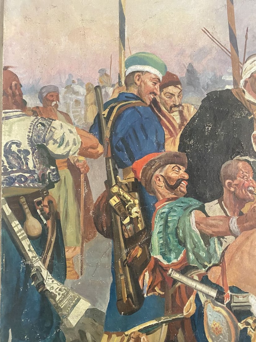 Oil painting Letter from the Cossacks to the Turkish Sultan Unknown artist - 2