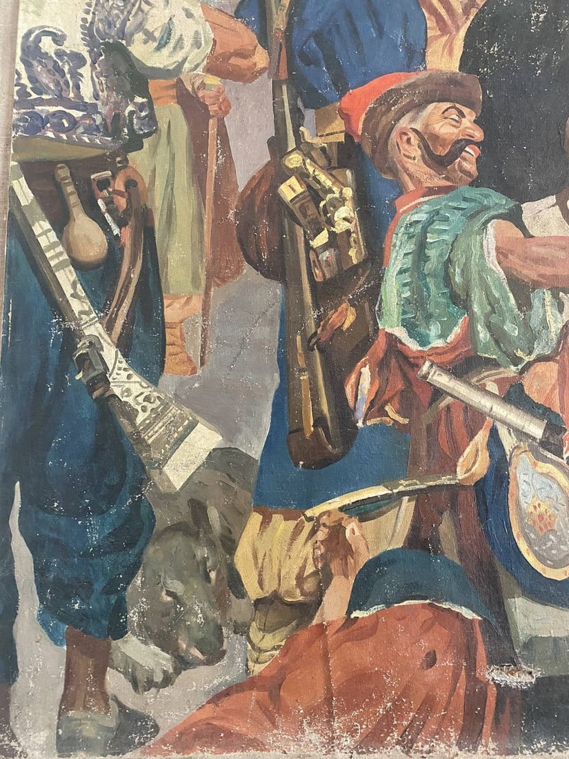 Oil painting Letter from the Cossacks to the Turkish Sultan Unknown artist - 3