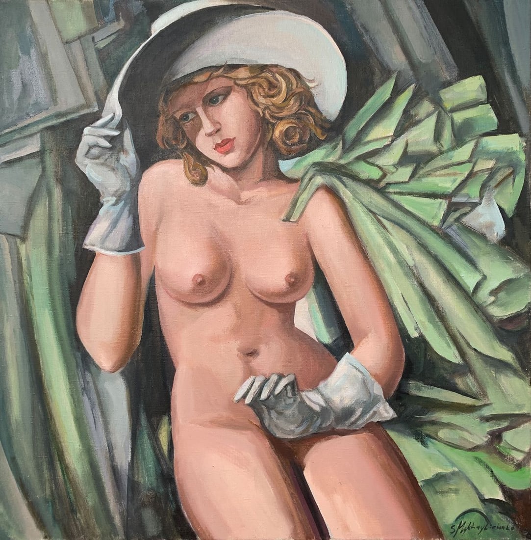 Oil painting lady in glovesMikhailichenko Sergey Viktorovich (1 of 10)