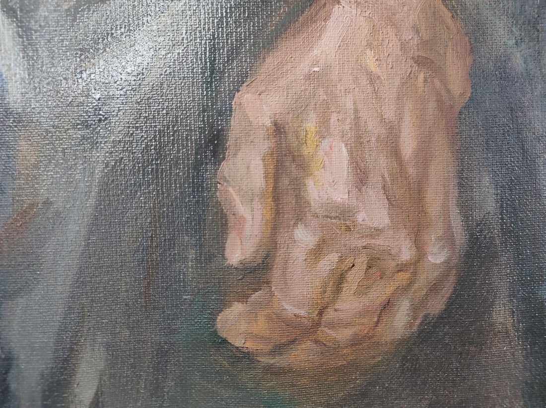 Oil painting Athos monk father Siluan Mishurovsky V. V. - 6
