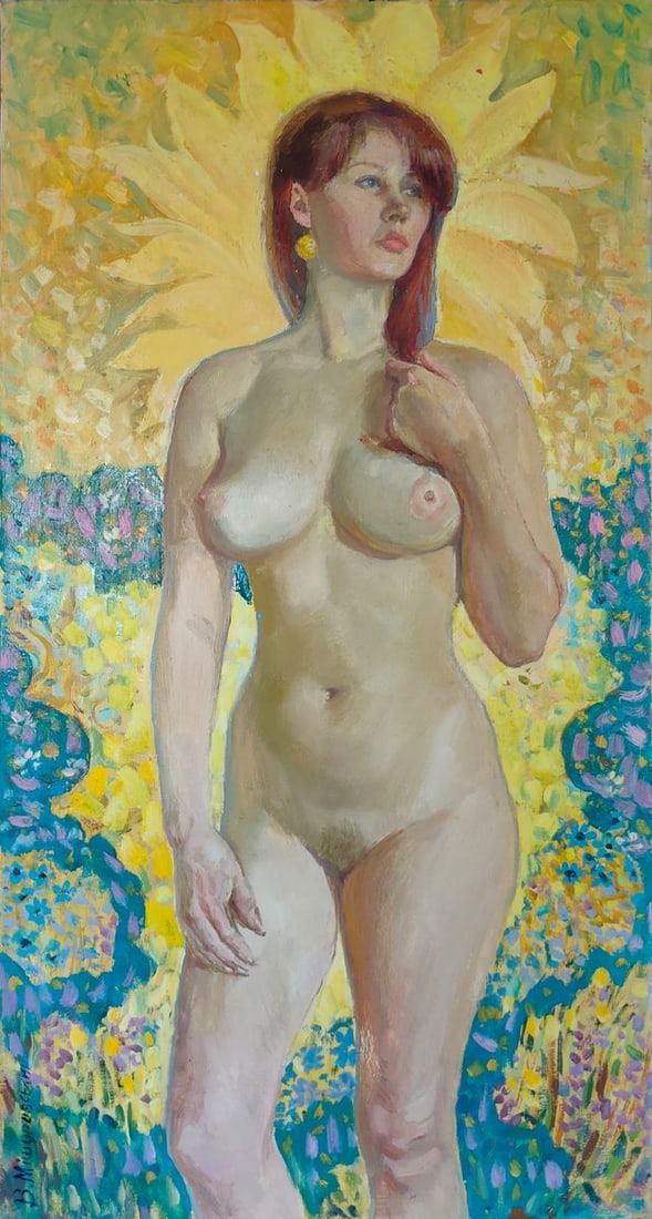 Oil painting Summer Mishurovsky V. V.: Title: Oil painting Summer Mishurovsky V. V. Description: No.43 *** ABOUT THIS PAINTING *** * TITLE: "Summer" * ARTISTS: Mishurovsky V. V. * SIZE: 90x45 / 35,43x17,71 inches * MEDIUM: Oil, canvas *