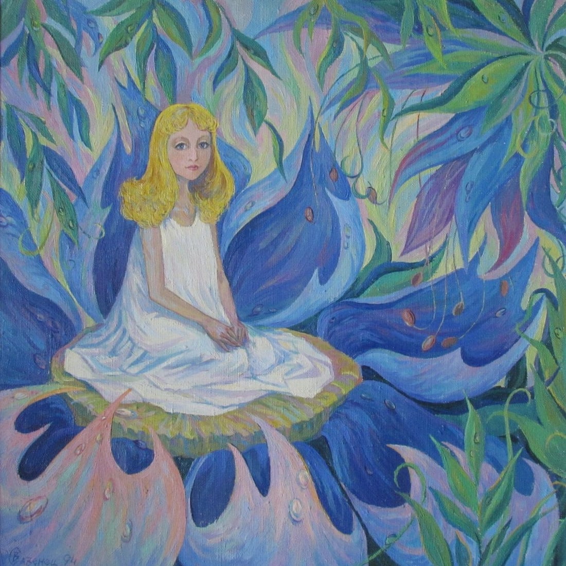 Acrylic painting Thumbelina Kalebets Valery (1 of 1)