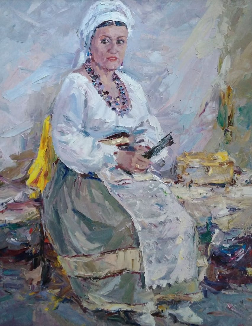 Oil painting Before performance Alexander Nikolaevich Cherednichenko (1 of 6)