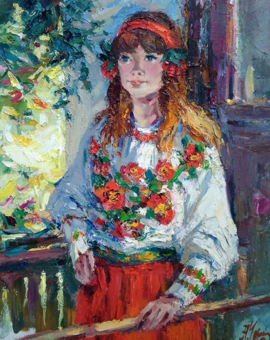 Oil painting Mom is a gift Alexander Nikolaevich Cherednichenko: Title: Oil painting Mom is a gift Alexander Nikolaevich Cherednichenko Description: No.Cher 128 *** ABOUT THIS PAINTING *** * TITLE: "Mom is a gift" * ARTISTS: Alexander Nikolaevich Cherednichenko *