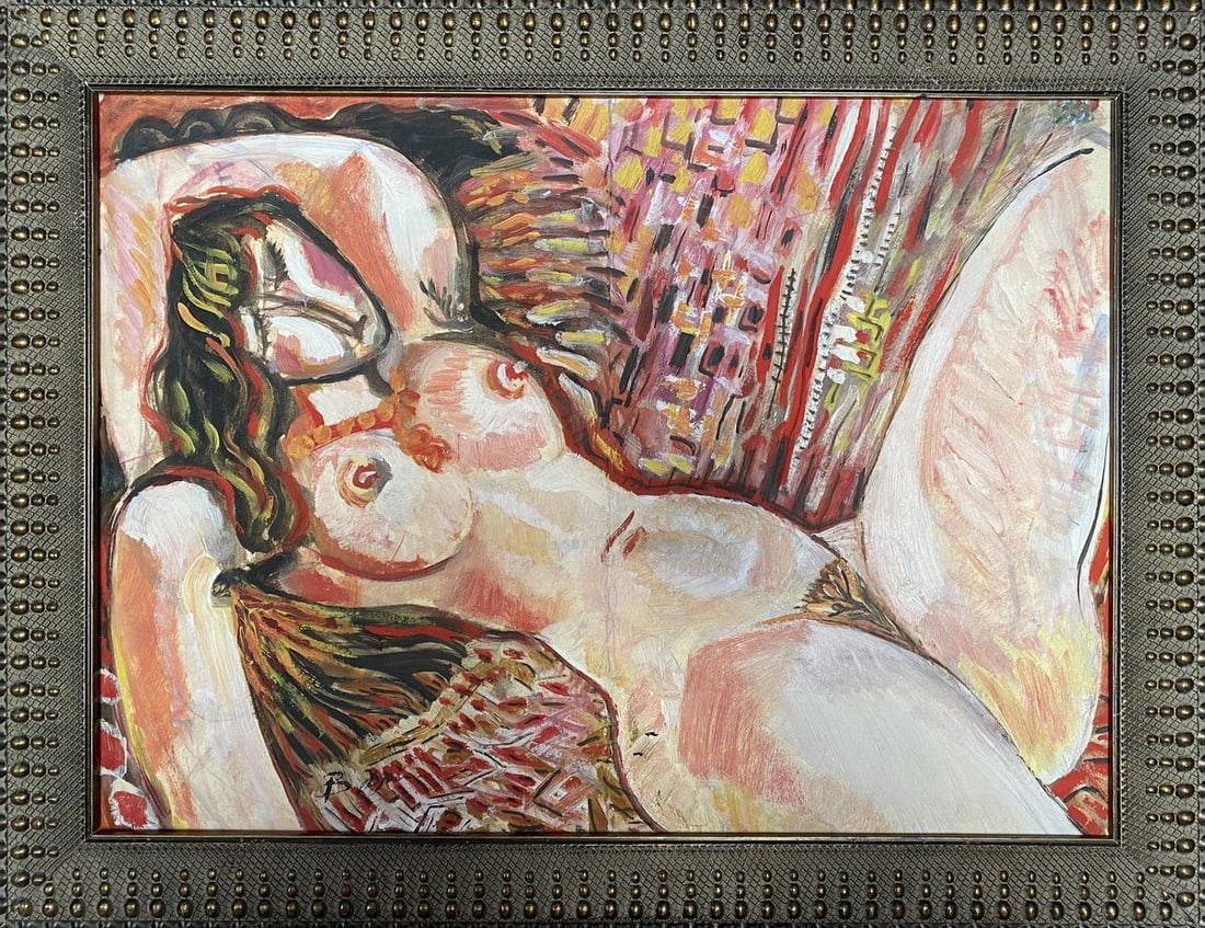 Oil painting Portrait of a naked girl Valentin Dmytrovych Khrushch: Title: Oil painting Portrait of a naked girl Valentin Dmytrovych Khrushch Description: No.Verne 346*** ABOUT THIS PAINTING **** TITLE: "Portrait of a naked girl"* ARTISTS: Valentin Dmytrovych Khrushch