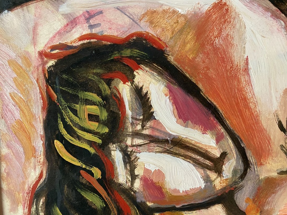 Oil painting Portrait of a naked girl Valentin Dmytrovych Khrushch - 2
