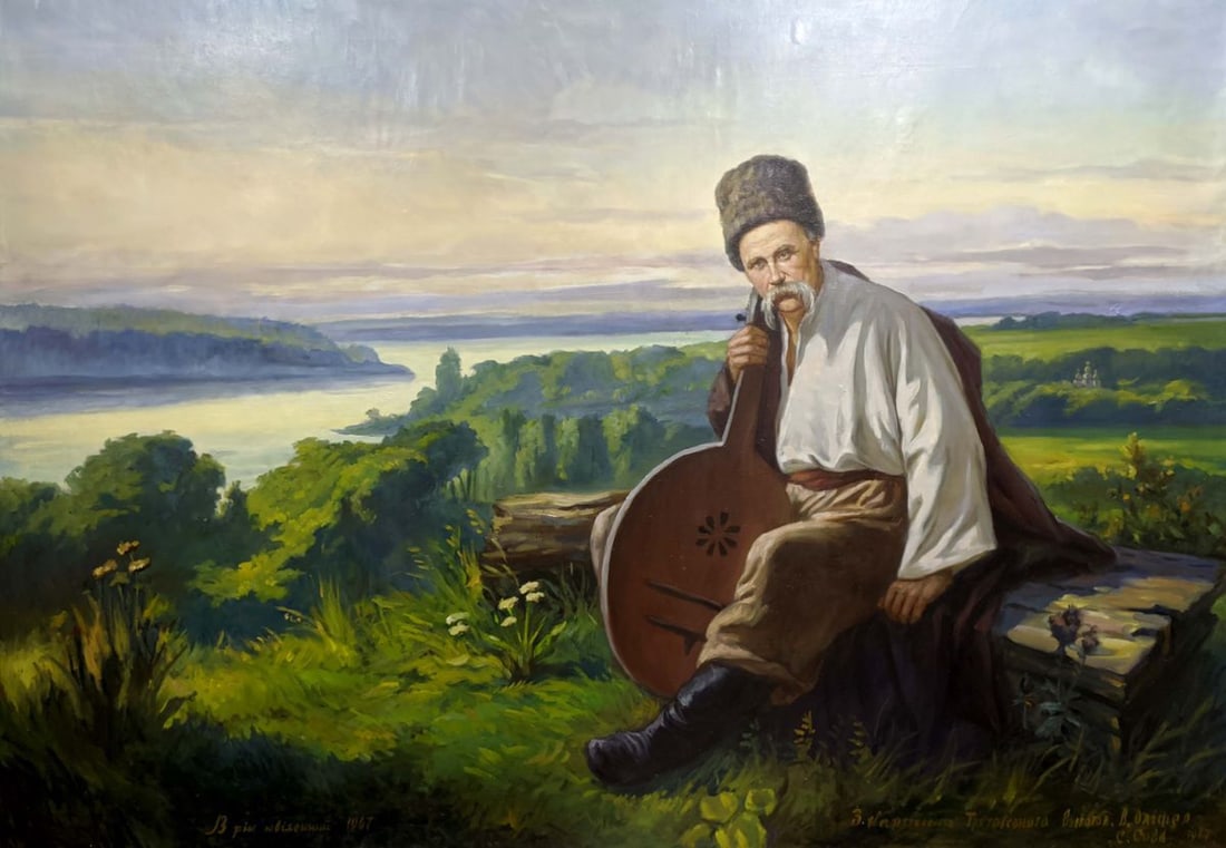 Oil painting Portrait of Shevchenko (1 of 8)