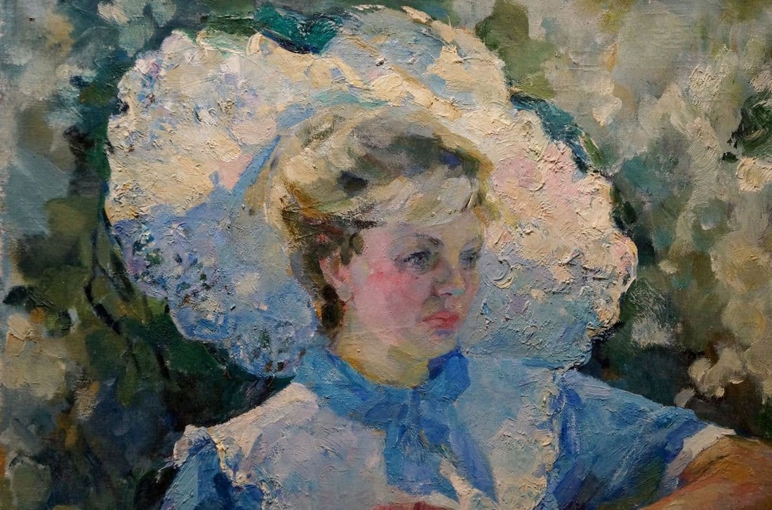 Oil painting Girl in the garden Titarenko Maria Anatolyevna - 3