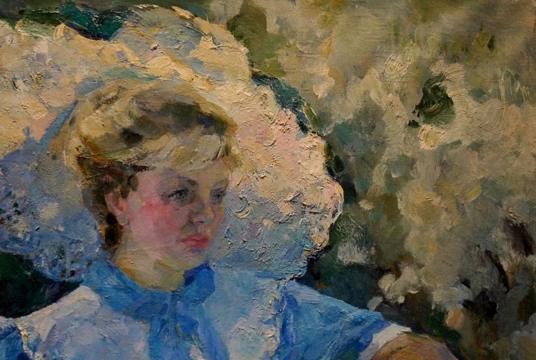 Oil painting Girl in the garden Titarenko Maria Anatolyevna - 4
