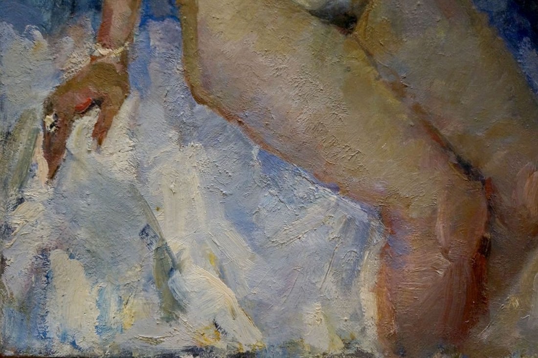 Oil painting Portrait of a naked girl Titarenko Maria Anatolyevna - 2