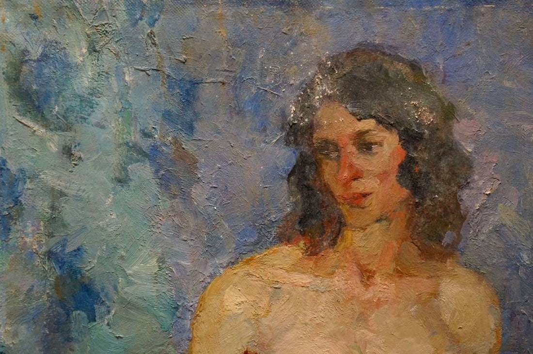 Oil painting Portrait of a naked girl Titarenko Maria Anatolyevna - 3