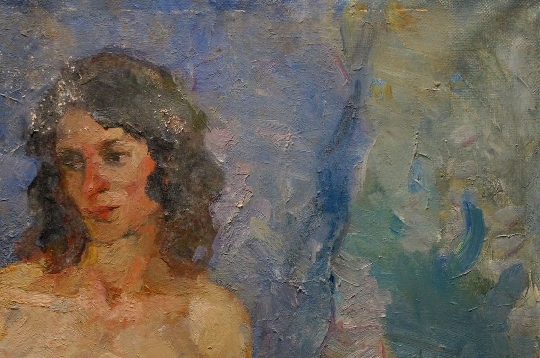Oil painting Portrait of a naked girl Titarenko Maria Anatolyevna - 4